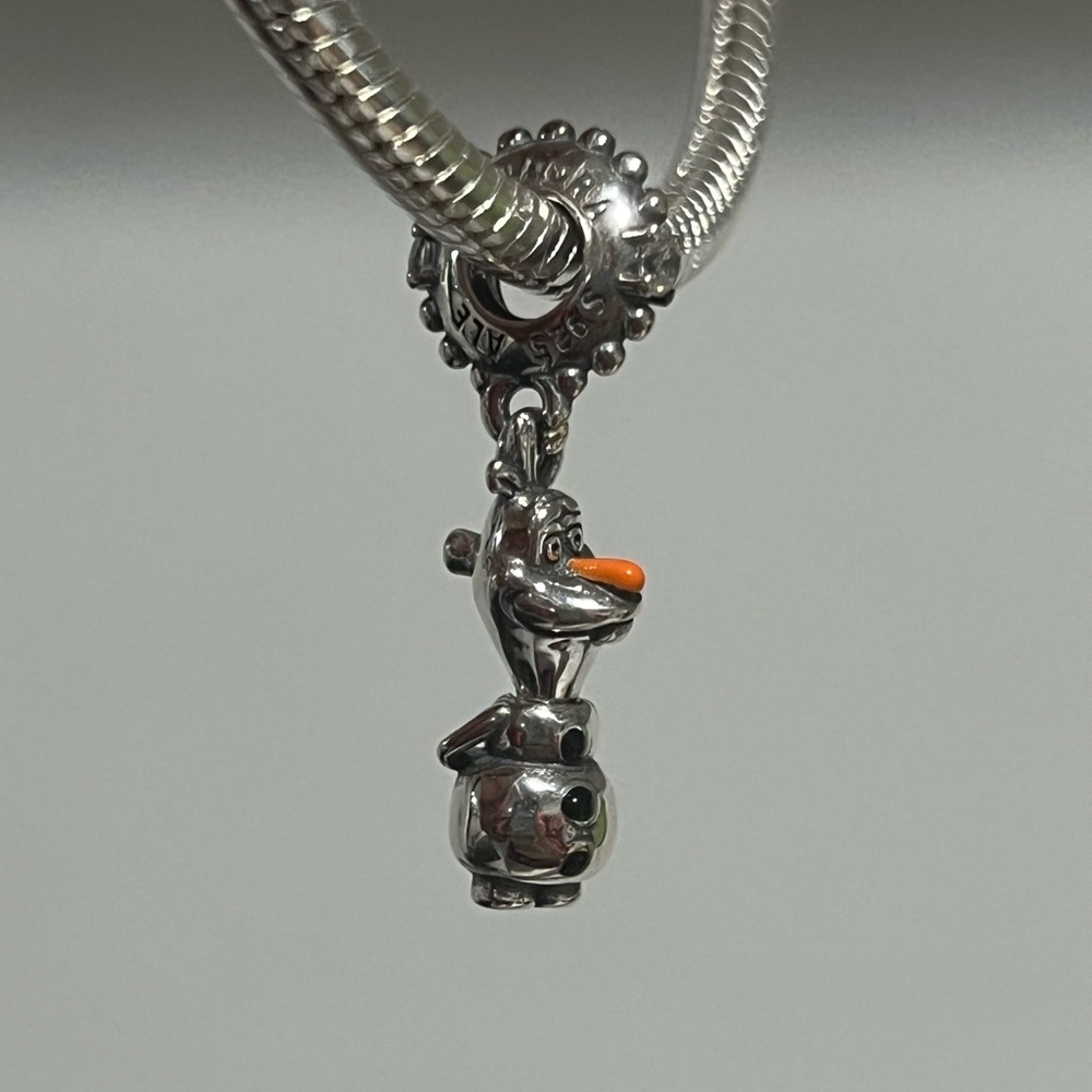 DISNEY OLAF DANGLE CHARM, STERLING SILVER 925